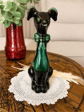 Vintage 14 inch approx. Blue Mountain Ceramic Dog -  Large and in charge!
